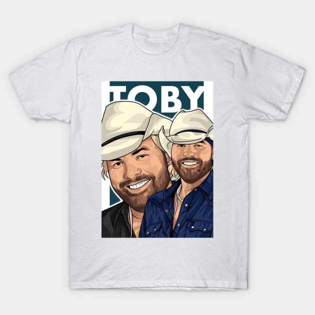 Toby Keith T-Shirt by Rekayasabumi